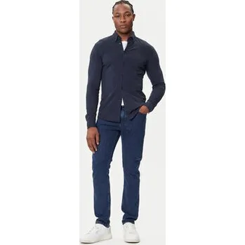 Pánská košile BOSS Košile Myjersey 50543089 Tmavomodrá Slim Fit 3XL