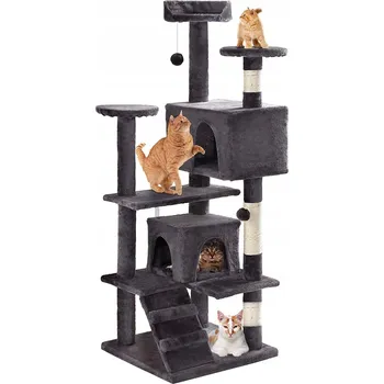 Vysoké škrabadlo pro kočky GRANDMA SHARK 101 - 160 cm