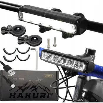Cyklosvítilna Přední světlo na kolo Hakuri BLADE PRO 3250 lumenů, 4 režimy, černé