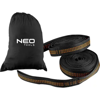 Krycí plachta NEO TOOLS Popruhy na hamak 2,5 m 2 ks 15 oček 300 kg 63-141