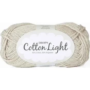 Příze Příze DROPS Cotton light 21 - světlá béžová