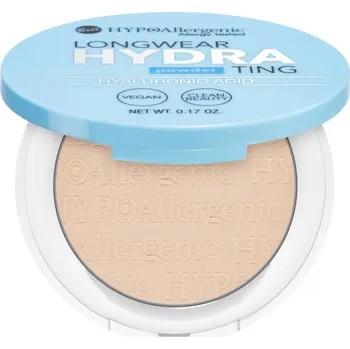 Přípravek na tvář Bell Longwear Hydrating Powder kompaktní pudr s kyselinou hyaluronovou odstín 02 Light Beige 5 g
