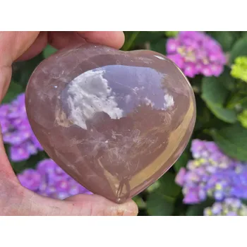 Přírodní kámen Srdce růženín 339g (Madagaskar)