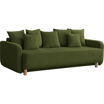 Pohovka Micadoni Zelená rozkládací pohovka Elen 231 cm