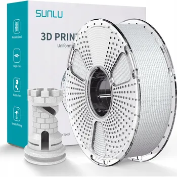 Filament PLA filament Sunlu 1,75 mm 1000 g šedý