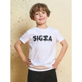 Chlapecké oblečení Sinsay - Tričko s krátkými rukávy a potiskem - bílá - 700DN-00X - 700DN-00X-122