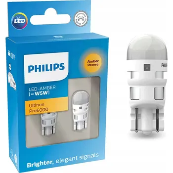 Autožárovka Žárovky Philips Ultinon Pro6000 SI W5W 1 W 2 ks