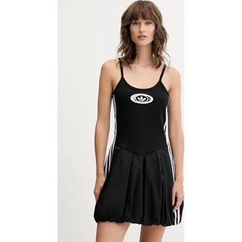 Dámské šaty Šaty adidas Originals Balloon Dress černá barva, mini, KC8798 99X, vel. XXS
