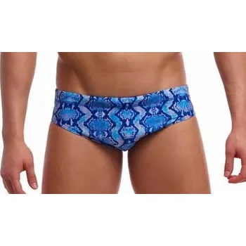 Pánské plavky Pánské plavky Funky Trunks Blue Viper - slipové M (UK34)