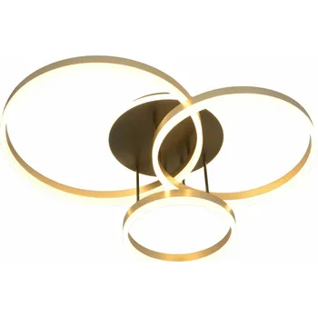 GeeTi Stropní svítidlo Schenna 51W 5100lm 3000K černá / zlatá