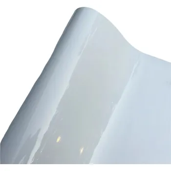 Stínítko do auta Bílá lesklá fólie 20×152 cm 1 role Samolepicí PET vinyl pro auto Motorku Notebook Interiér Exteriér Dekorace Air Release