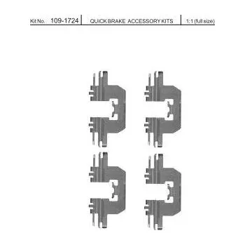 Brzdová destička Sada příslušenství brzdových destiček QUICK BRAKE