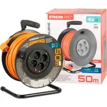 Strend Pro DG-FB04 buben 50m plast 4xzas. 3x1,5mm oranžová 213059