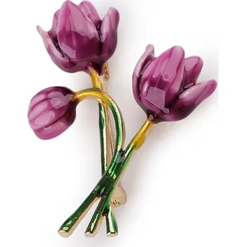 Brož Brož květy Varianta: 2 fialová, Balení: 1 ks