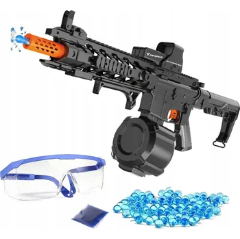 Dětská zbraň SKD BLASTER PUŠKA GELOVÁ PISTOLE NA GELOVÉ KULIČKY AUTOMAT CS-0966 ČERNÁ