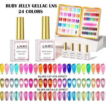 Přípravek na nehty 24 colors GELLAC LNS – RUBY JELLY | 15ML