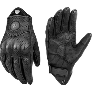 Moto rukavice Motocyklové rukavice z kozí kůže Perforovaná kůže Letní Zimní Ochrana kloubů Sport Turistika Kemp Rybaření Fitness Lov M