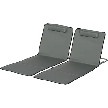 Karimatka Skládací plážová podložka, 134 x 48 x 33-43 cm | šedá