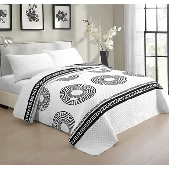 Přehoz na lůžko Přehoz na postel Zellerfeld bavlna 220 cm x 240 cm bílý