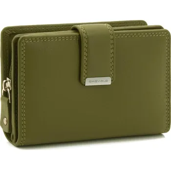 Ekavale Dámská peněženka z měkké kůže s RFID ochranou olivová