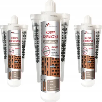 Hmoždinka CHEMICKÁ KOTVA UNIVERZÁLNÍ PRO VYSOKÉ ZATÍŽENÍ + 6X MÍCHADLA TRADECHEM24