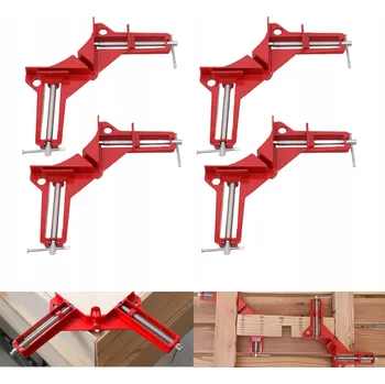 Truhlářská svěrka 4 SVĚRKA TRUHLÁŘSKÁ ROHOVÁ SVĚRKA ÚHELNÍK UCHYCENÍ ROHOVÉ SVĚRKY 90° HLINÍKOVÁ