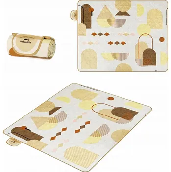 Pikniková deka Skládací Pikniková Deka vodotěsná cestovní Podložka 180x150cm béžová