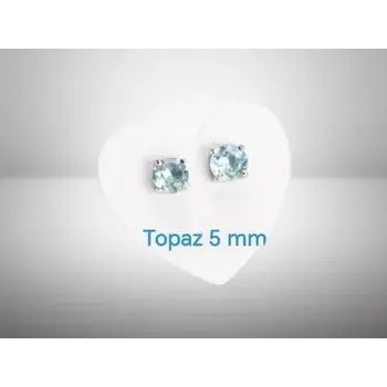 Náušnice Topazové náušnice 5 mm – fazetované kameny v elegantním provedení