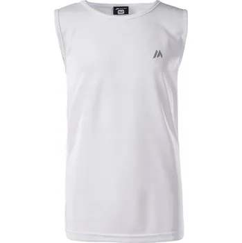 Pánské tričko Tréninkové tričko bez rukávů Martes 170 bílé
