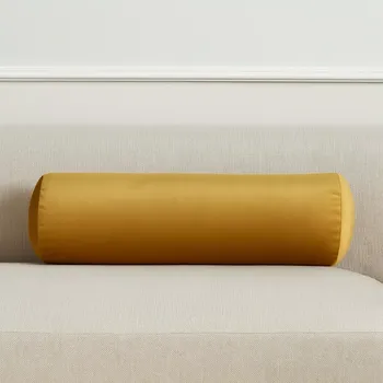 Dekorativní polštářek De Eekhoorn Spool – Žlutý polštář, 20 × 60 cm, sametový