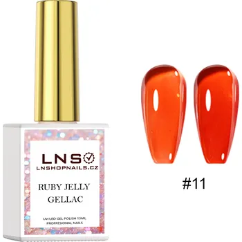 Přípravek na nehty 11. GELLAC LNS – RUBY JELLY | 15ML