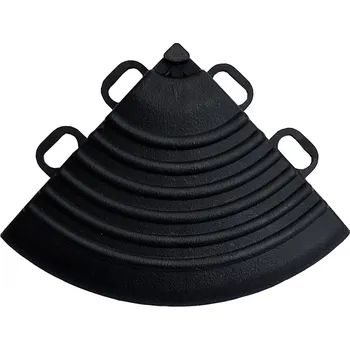 Plastový rohový nájezd k dlaždicím Procarosa PROFI - černá