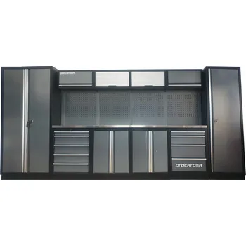 Sestava dílenského nábytku Procarosa PROFESSIONAL XL-2 Pracovní deska: nerezová