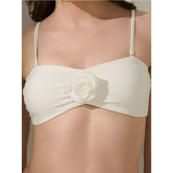 Dámské plavky Sinsay - Horní díl bikin s odnímatelnými ramínky - krémová - 870CX-01X - 870CX-01X-XS