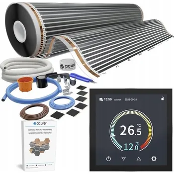 Topná rohož Podlahové vytápění – Fólie 140 W/m² + regulátor – sada 4 m²