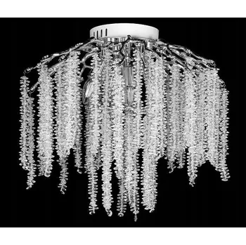 Kulatý Stropní Svítidlo Venti 54 x 54 cm, bezbarvá, stříbrná