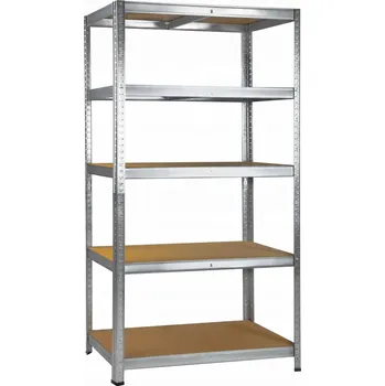 Dílenský regál Kovový regál do skladu 180 x 90 x 40 cm, nosnost 175 kg na polici