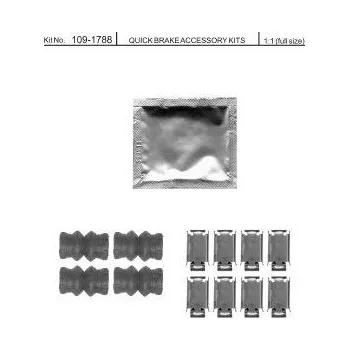 Brzdový systém Sada příslušenství brzdových destiček QUICK BRAKE
