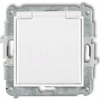 Elektrická zásuvka Elektrická Zásuvka vodotěsná Karlik bílá