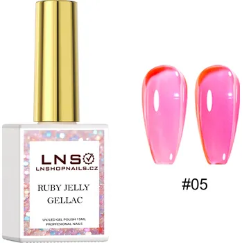 Lak na nehty 5. GELLAC LNS – RUBY JELLY | 15ML
