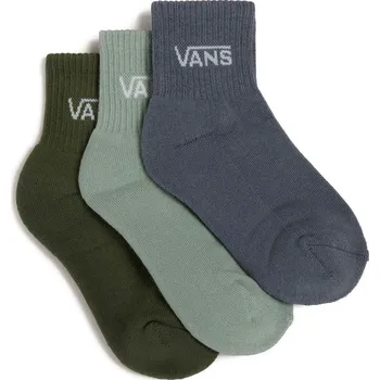 Pánské oblečení ponožky dětské 3 páry VANS Classic Half Crew KID Gray Olive - XXS