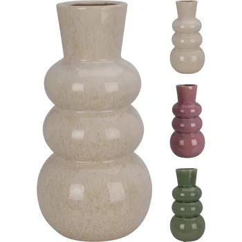 Váza Váza 3 bubliny 25 cm zelená KO-095241200zele