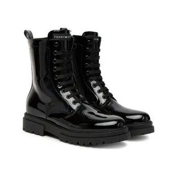 Dámská zimní obuv Tommy Hilfiger Turistická obuv Lace-Up Bootie T4A5-34025-0775 D Černá 35