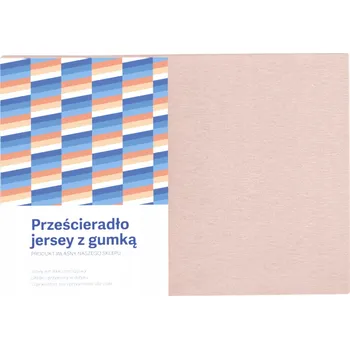 Prostěradlo PROSTĚRADLO JERSEY S GUMOU 180X200 PUDROVĚ RŮŽOVÉ BAVLNA HLADKÉ