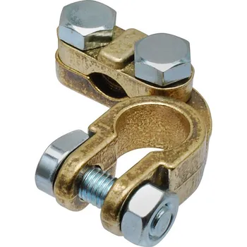 Autobaterie Bateriová svorka HD (-) mosaz - 460121