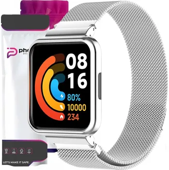 Pouzdro na mobilní telefon ŘEMÍNEK ŘEMÍNEK S POUZDRO PRO XIAOMI REDMI WATCH 2 LITE PHONEO STŘÍBRNÝ