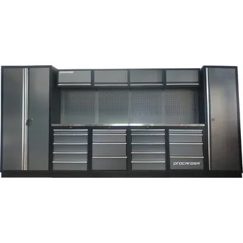 Sestava dílenského nábytku Procarosa PROFESSIONAL XL-7 Pracovní deska: nerezová