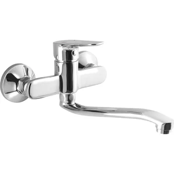 Aqualine nástěnná baterie, ramínko ploché zvýšené, LOTTA LT643 chrom