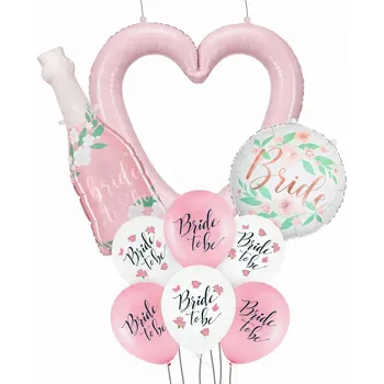 Balónek Sada balónků na rozlučka se svobodou – růžové květy