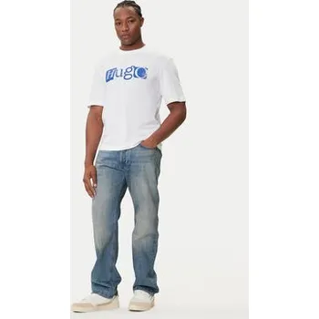 Pánské tričko HUGO T-Shirt Nugix 50543485 Bílá Regular Fit S